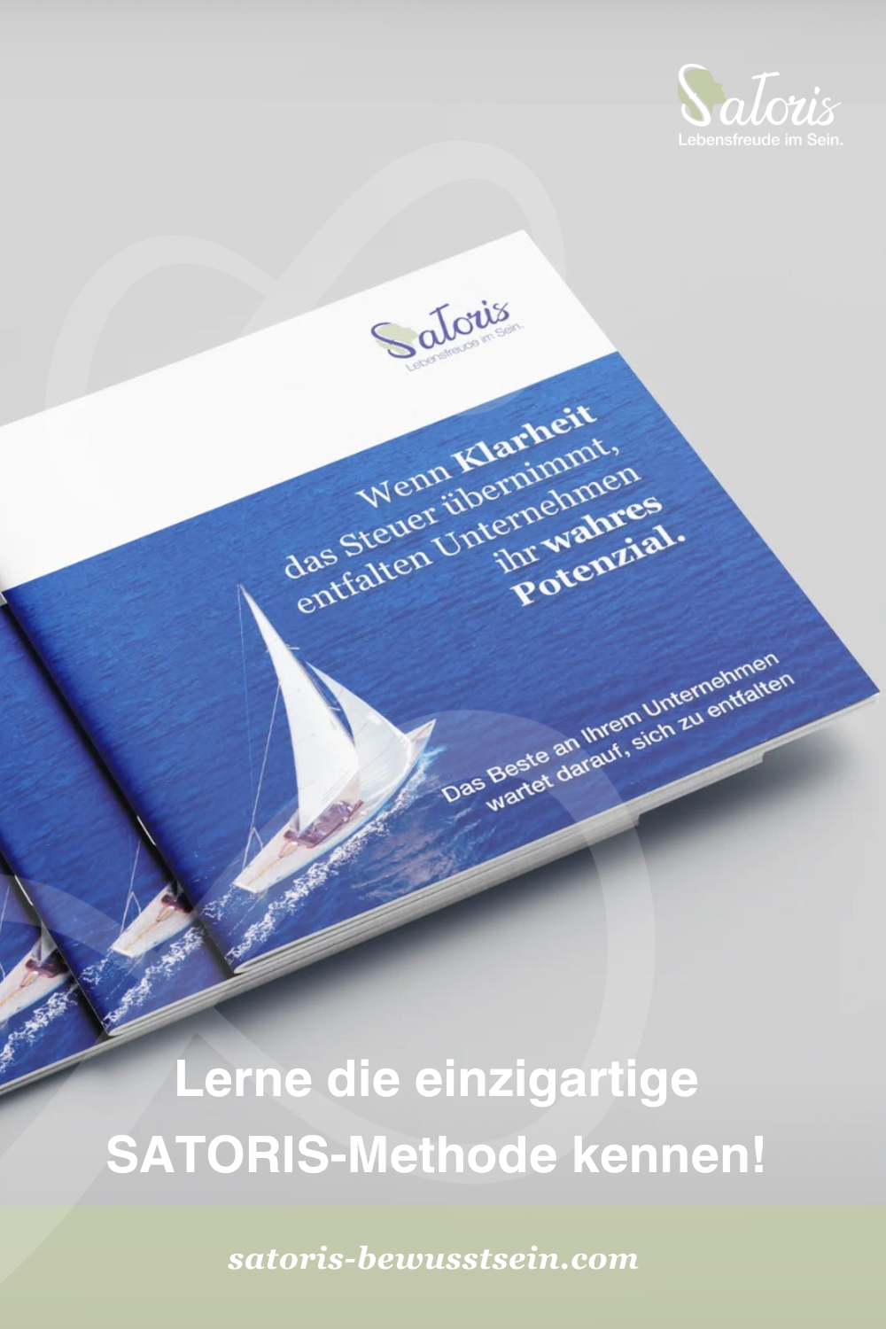 Grafik mit inspirierendem Zitat über Klarheit im Business und persönlicher Entwicklung. Der Text betont, dass Klarheit zu mehr Potential, Leichtigkeit und Erfolg führt. Das Bild richtet sich an Berater, Finanzdienstleister und Menschen, die Coaching, Bewusstsein und Transformation suchen.