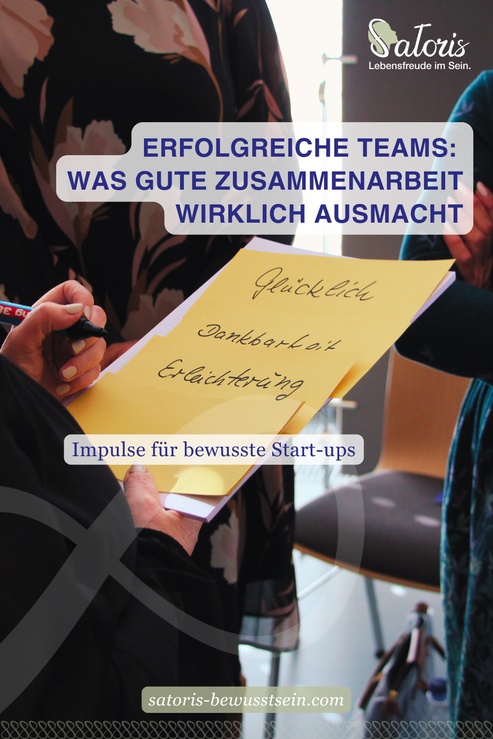 Teilnehmer eines eminars von Satoris mit den gesammelten Begriffen